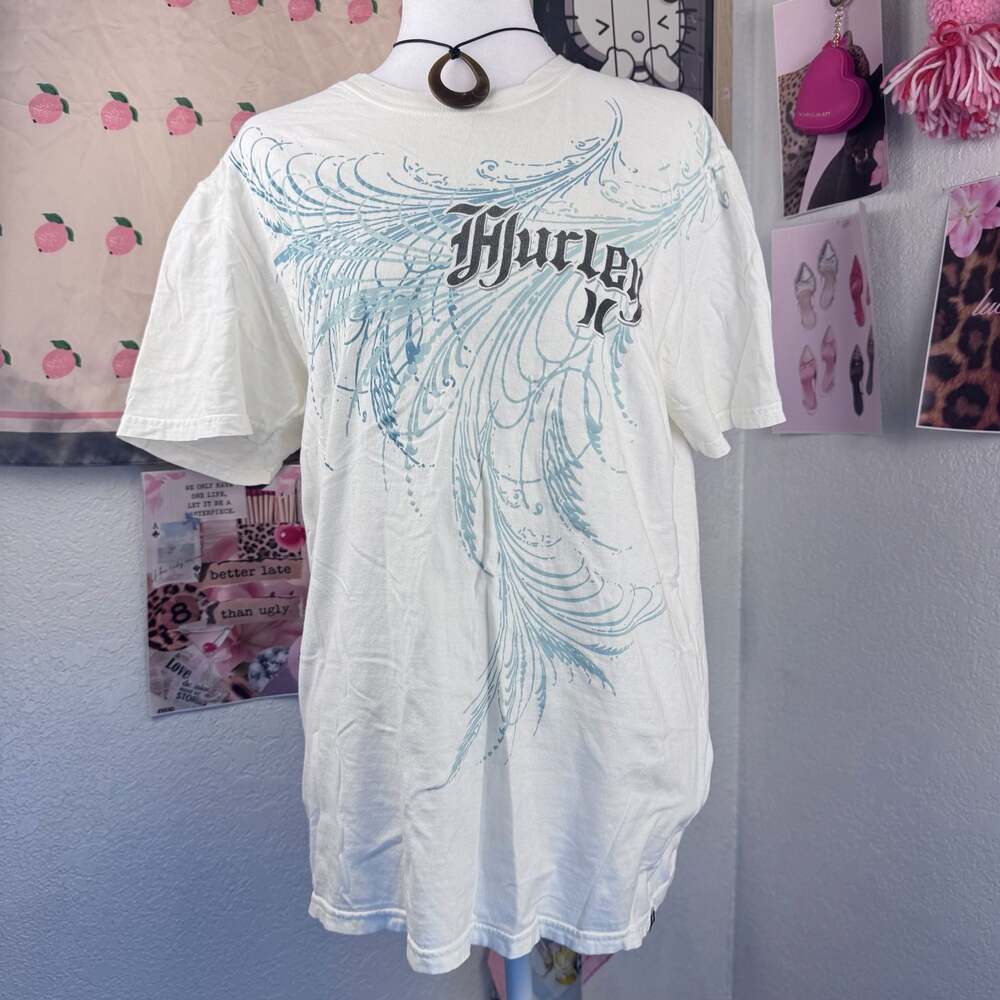 Hurley Graphic T-Shirt White Large